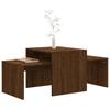 Vidaxl Coffee Table, Brown Oak 100X48X40 Cm Wood-Based Material