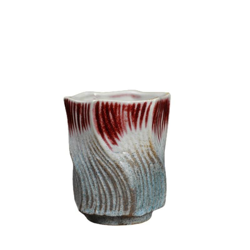 Ceramic Tea Cup Small Teacup Creative Teacup Retro Single Cup Tea Bowl Cup Coarse Pottery Master Cup