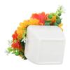 Plastic Artificial Plants Bonsai Small Flower Pot Fake Flowers Potted Ornaments Indoor Outdoor Wedding Party Home Decorations