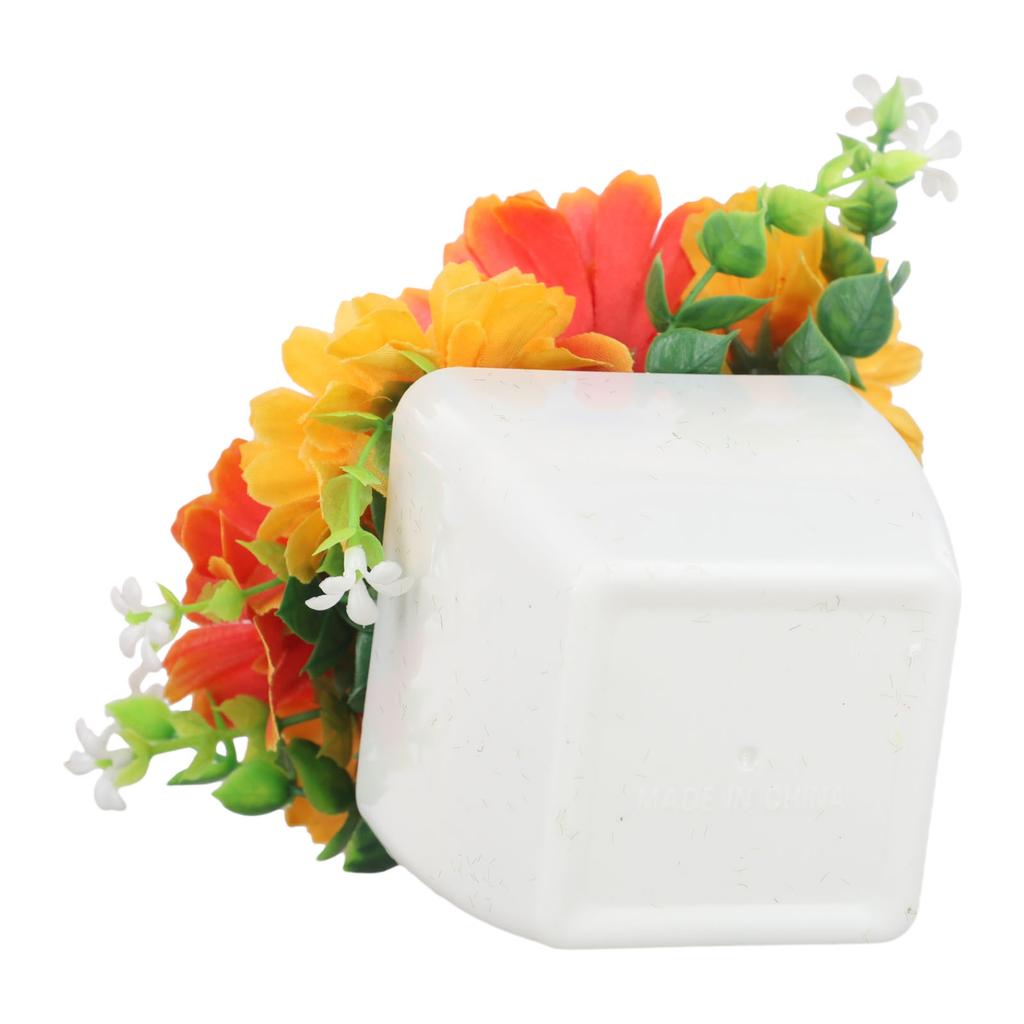 Plastic Artificial Plants Bonsai Small Flower Pot Fake Flowers Potted Ornaments Indoor Outdoor Wedding Party Home Decorations