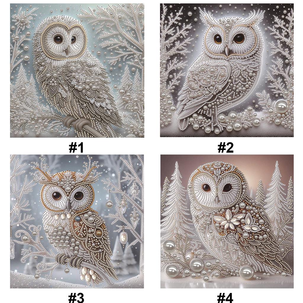 Owl Special Shaped 5D DIY Partial Drill Diamond Painting Kits for Adults DIY Gift Home Decor Diamonds Dots Gem Art Kits 30x30cm