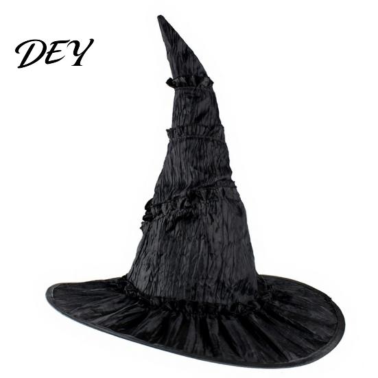 Kapelusz Czarownicy do Cosplayu, Kapelusz Czarodzieja na Halloween, Stożek dla Dorosłych i Dzieci z Pajęczyną i Gwiazdą Dekoracyjną, Rekwizyt Kostiumu na Imprezę Gotycką, Akcesorium na Halloween