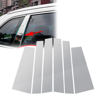 Polycarbonate Car Door Window Column Pillar Post Cover Trim Chrome Plated Styling for Toyota Highlander Kluger 2014 2015 2016 2017 2018 2019