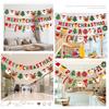 Festive Garland Merry Christmas Decor Felt Material Garland Christmas Ornaments  Christmas Party