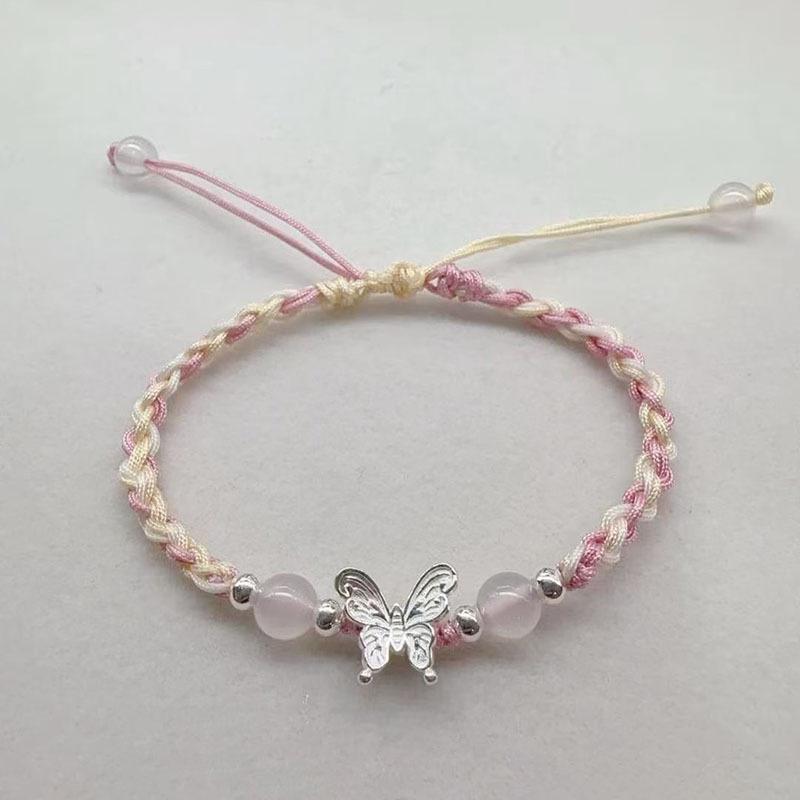 Handmade Butterfly Couple Bracelet: Retro Artistic Chinese Trend for Men & Women