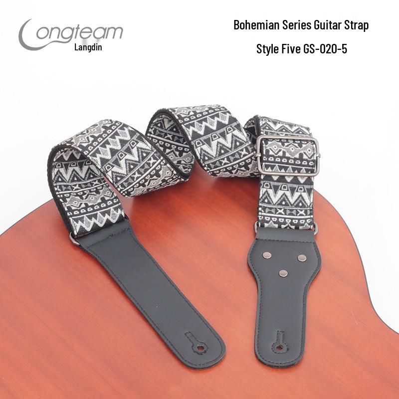 Bohemian Diagonaler Schwanzstift Gitarrengurt für Akustik- & E-Gitarren