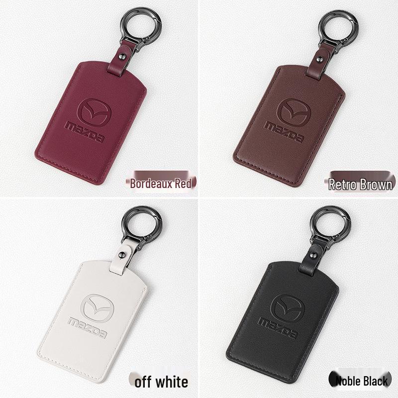 Mazda EZ6 Card Key Cover: 2025 Model, NFC Genuine Leather Protection Case, EZ-60 Buckle