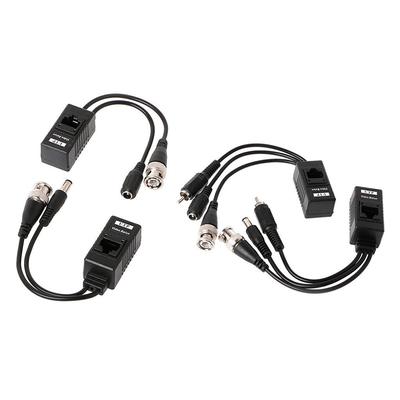 1 Paar passiver Bnc-zu-Rj45-Videostrom + Audio-Balun-Transceiver für CCTV-Kamera