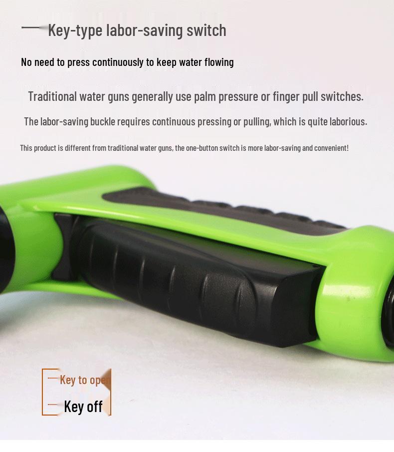 8-in-1 High-Pressure Car Washer with Foam Pot - Household Car Wash Supplies In Stock