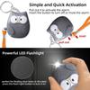 Outdoor LED Flashlight Portable Alarm with Pull Ring 130db Women's Anti Wolf Alarm Self-defense Call for Safety Alarm Keychain