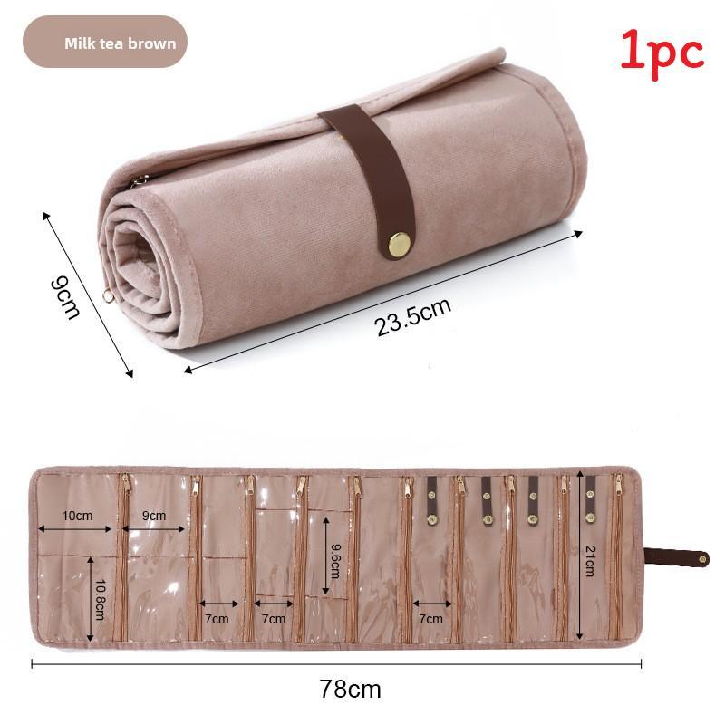 Style Jewelry Organizer Bag With Soft Fabric For Travel And Gift