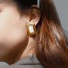 European and American geometric titanium steel stud earrings stainless steel earrings earrings