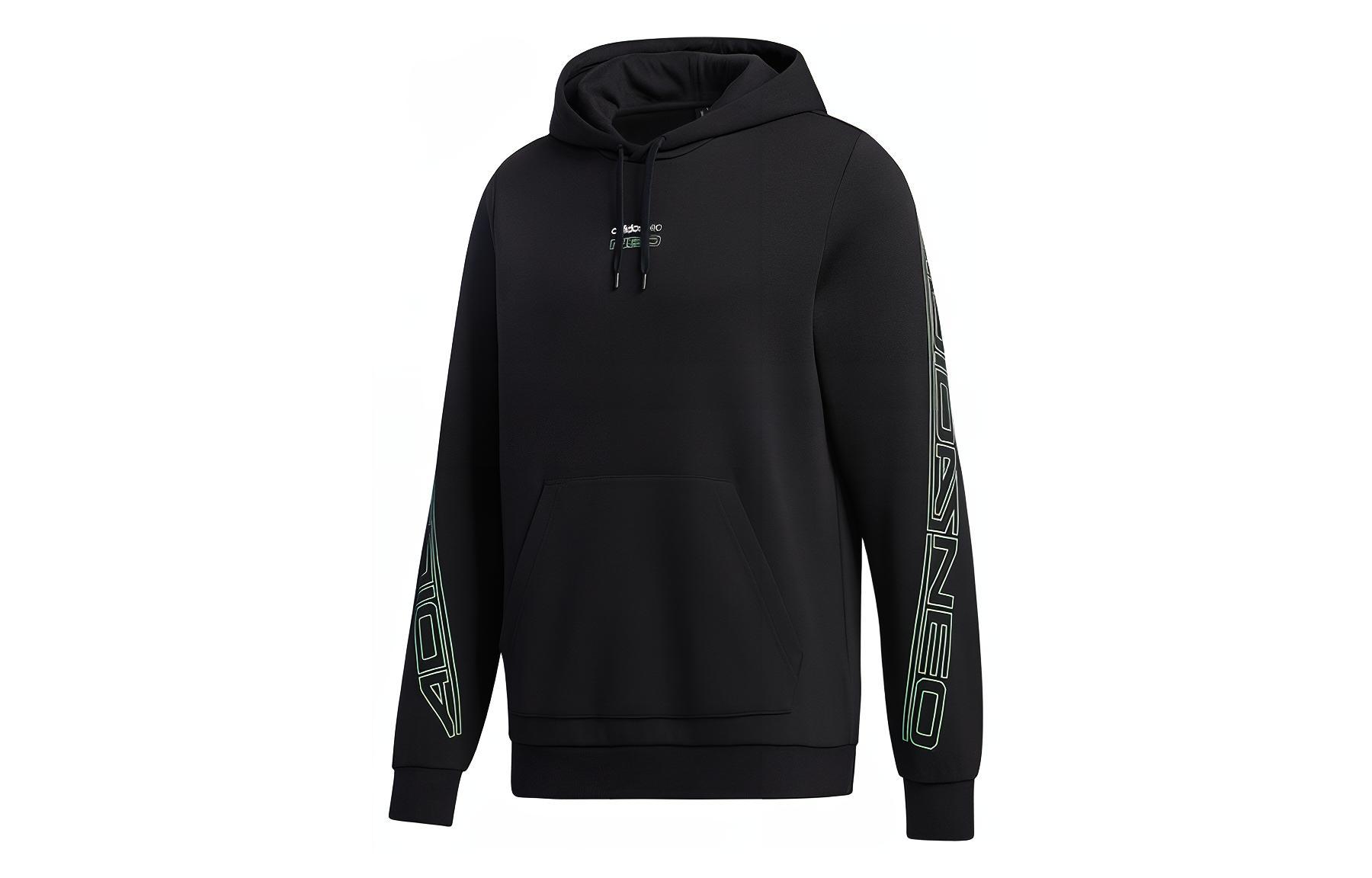 Adidas Neo Sweatshirts Men s Black Hooded Moderate Regular GL7181 S