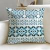 Fair Isle Muster Kissenbezug Weich Leicht zu Waschen Kissenhülle Vielseitig für Sofa Bett Reise und Büro