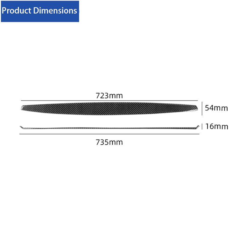 Instrument Panel strip Car inside Trim Accessories Sticker For BMW 1 Series E81 E82 E87 E88 2008-2013