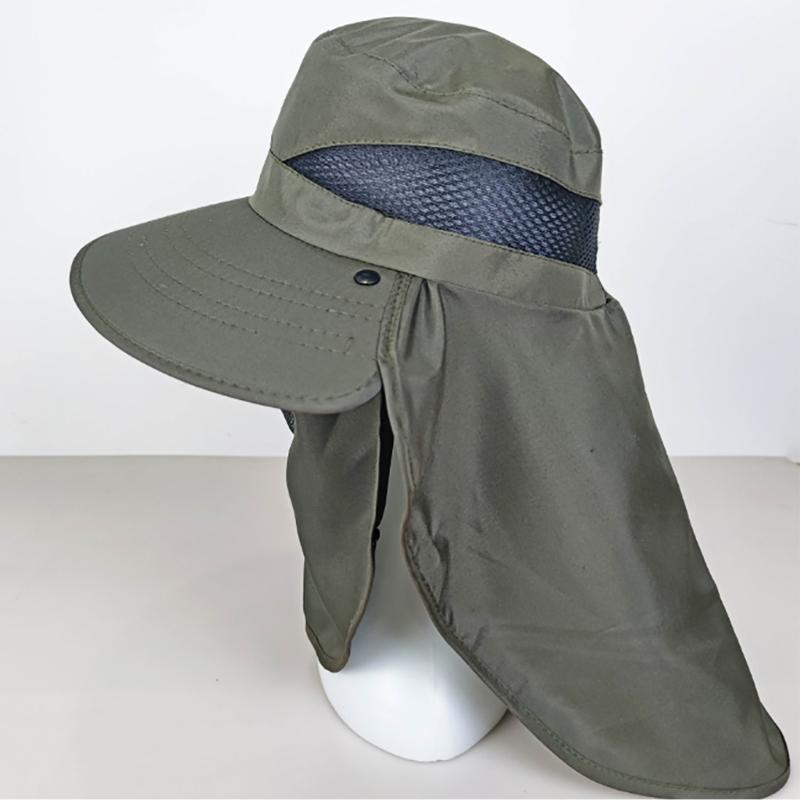 Foldable Sun Protections Hat Hikings Camping Casual Fishing Caps with Neck Flap
