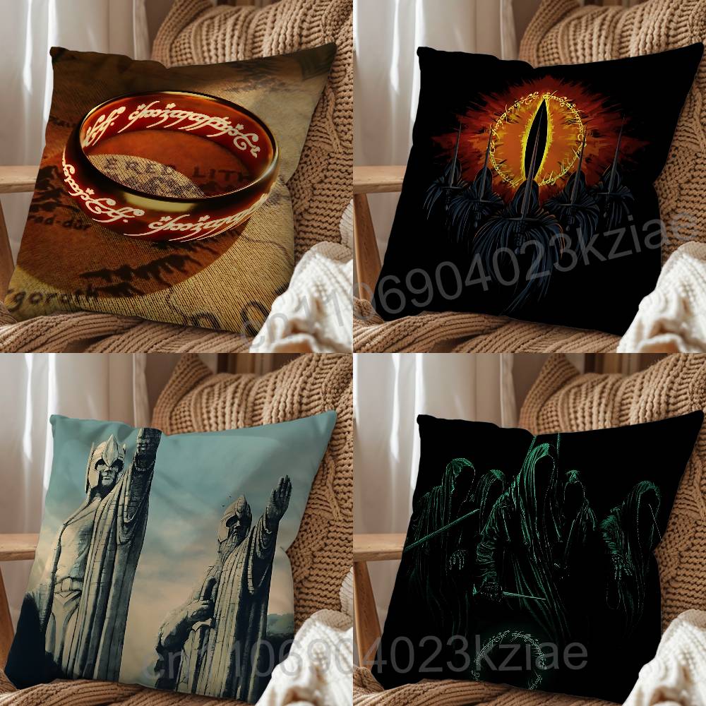 Ancient movie Lord of the Rings Pillow Case Pillow Case Living Room Sofa Cushion Cover Suitable For Home Bedroom Room Decoration