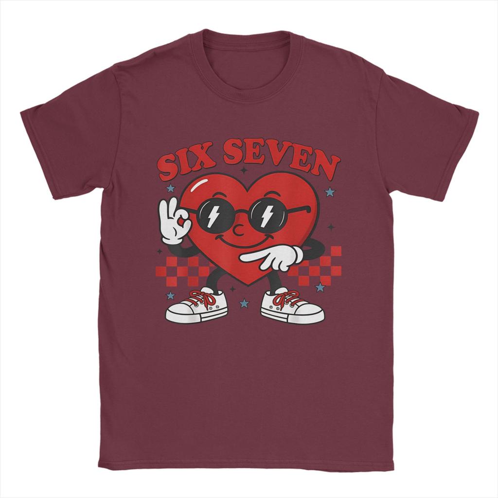 Unisexs Cool Hearts Sunglasses 67 Valentines Day T Shirt Pure Cotton Clothes Vintage Short Sleeve Crewneck Tees Plus Size TShirts