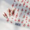Magico Ferrite TS-4031 5D Peach Blossom Embossed Matte Nail Art Stickers