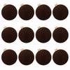 12 Pcs Velvet Christmas Ball Ornaments 2.4 Inches Flocked Shatterproof Plastic Balls Xmas Tree Hanging Decorations for Holiday Party Home Decor