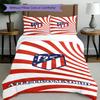 Set copripiumino 3 pezzi (1*Copripiumino + 2*Federe, Senza Nucleo),Set Biancheria da Letto con Stampa di Squadra di Calcio, Decorazione Camera da Letto, Stagione Unica, Regalo di Compleanno