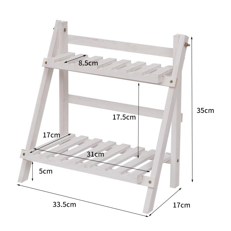 Wooden Desktop Storage Rack 2-Layer Desktop Storage Shelf Folding Desk Storage Organizer Stationary Shelf For Dormitory Bedroom