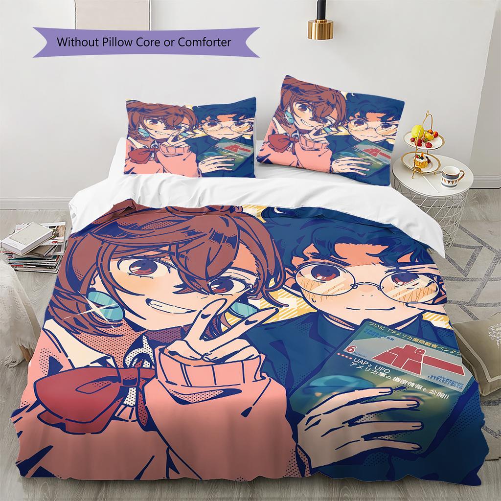 DAN DA DAN Pattern Bedding,Quilt Set Quilt Cover Pillowcase Home Birthday Gift (1 * duvet cover + 2 * pillowcase, without core)