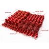 100 Parça Sınır Ötesi Noel Topu Süs Seti (3cm/4cm/6cm) - İçi Boş Parlak Klinker Süslemeler