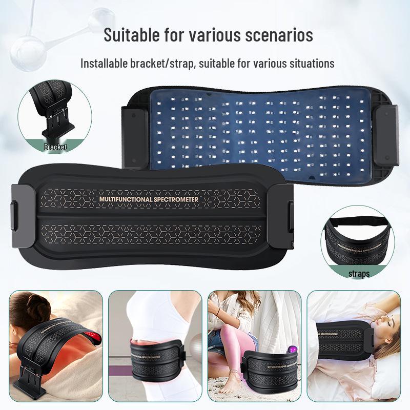 LED Red Blue Light Therapy Lumbar Support Belt