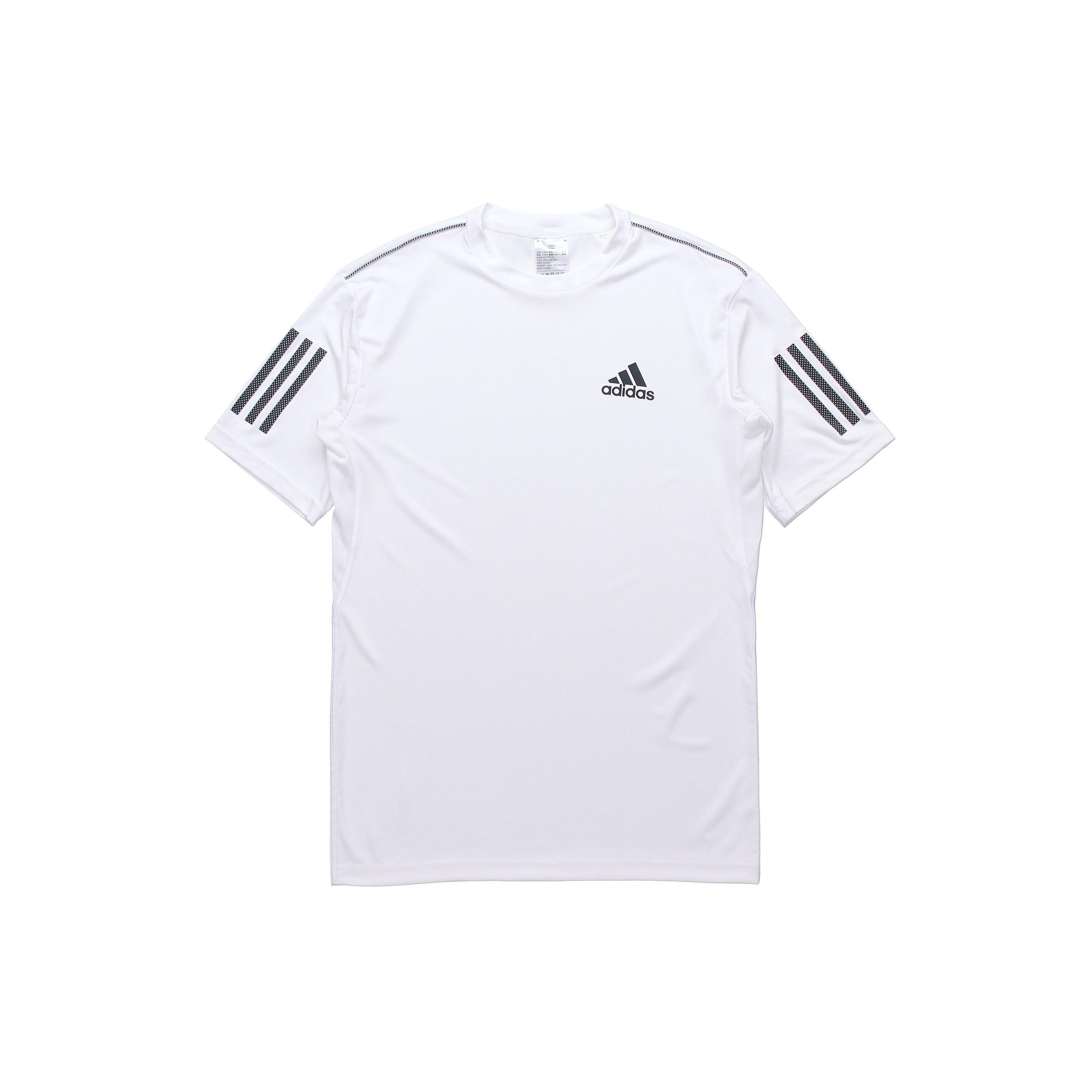 Men s adidas Club 3str Short Sleeve White T-Shirt DP2875 XXL