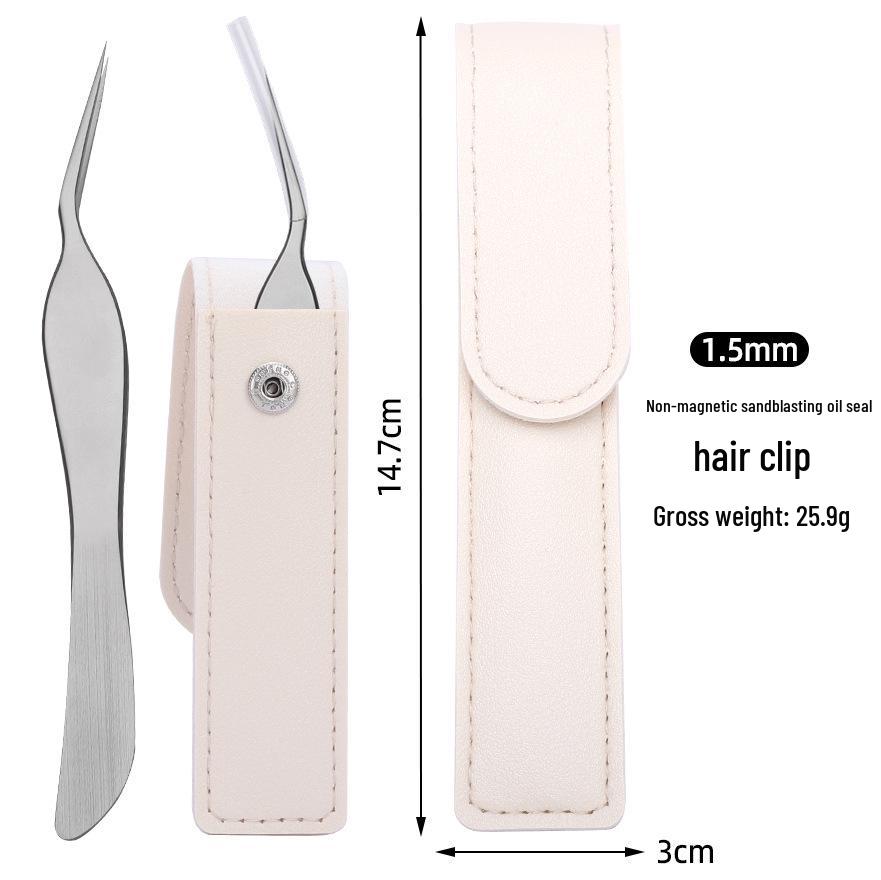 Non-Magnetic Heat-Treated Precision Eyelash Tweezers for Lash Artists - Chinese Curved for Grafting, Blooming, and Separating.