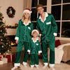 Familie Julepysjamas Matchende Sett 2 Deler Nattøy Antrekk Jule-temakostymer Komfortabelt Loungewear for Voksne Barn