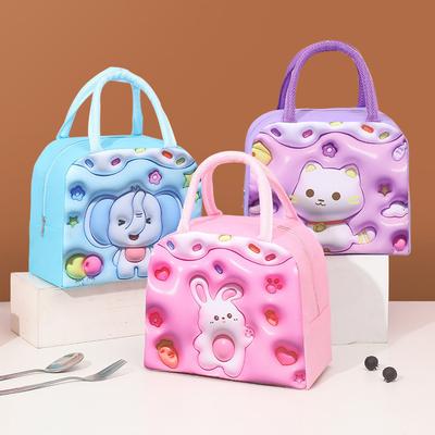 Roztomilý obedár Opakovane použiteľné tašky na obed pre ženy Roztomilé obedáre Kawaii zvierací obedár Chladiaci box na piknik do práce na cesty