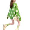 Autumn New Long-sleeved Small Fresh Flower Sweater Women's Pullover Crew Neck Knitted Bottoming Shirt Top