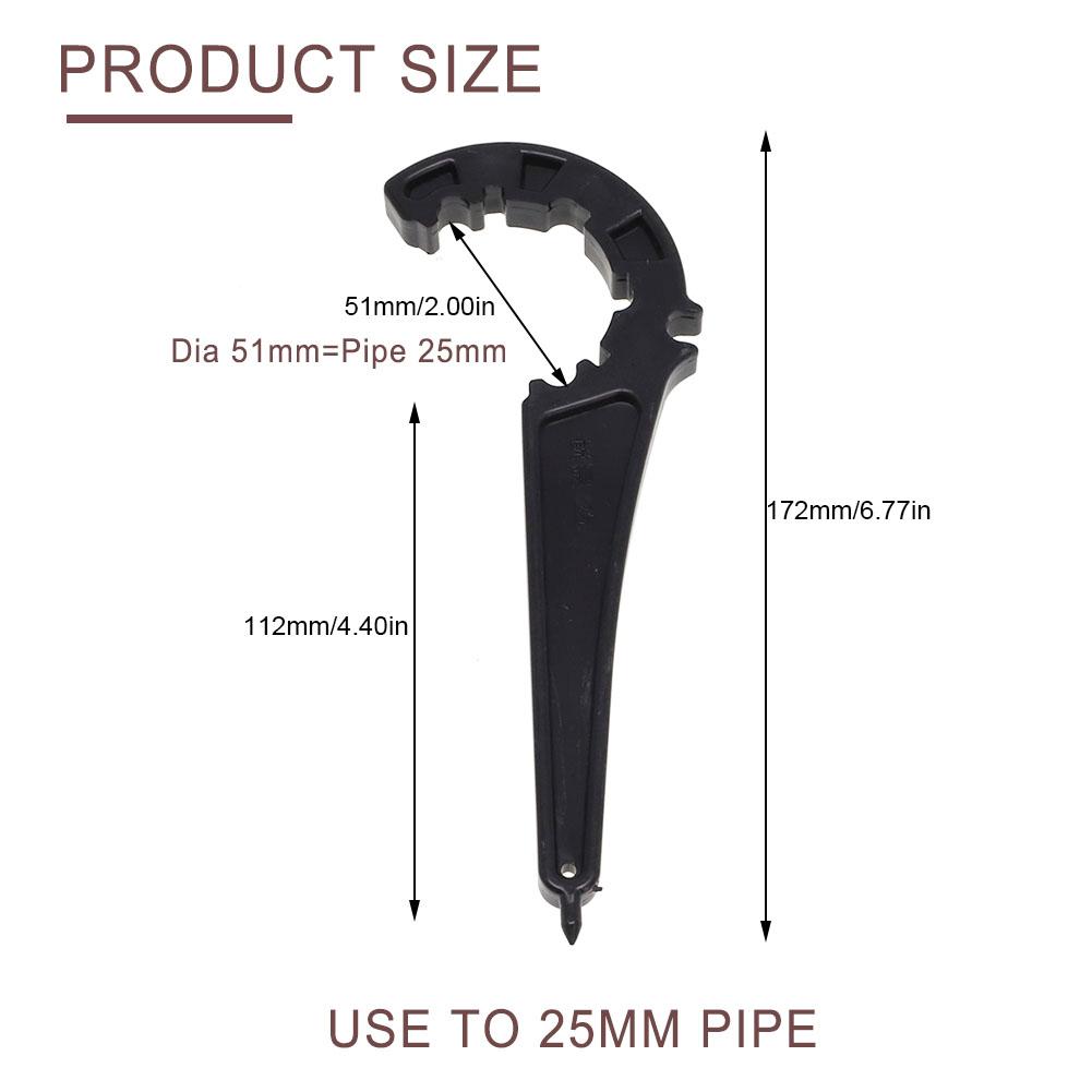 PE Pipe Fitting Wrench PE Pipe Fast Connecting Fittings PVC Pipe Valve Lock Nut Wrench Wrench Irrigation Tubing Repair Tools