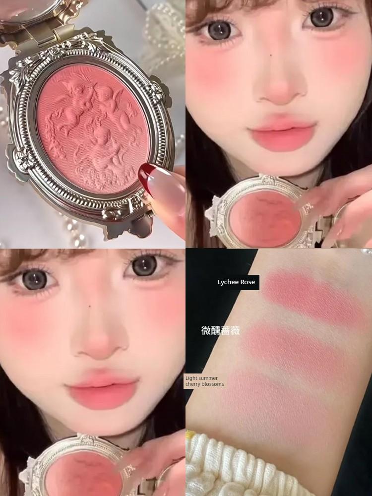 Cheerflor Angel Relief Gradient Blush Popular Shrink-Expand Color Korean Style Natural Single Color for Women