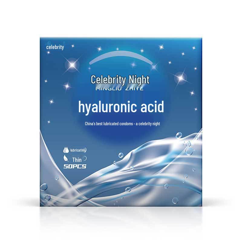 Celebrity Ultra-Thin Dynamic Threaded Condoms: Smooth, Liquid Lubricated, 0.02mm for Stylish, Enhanced Experience.