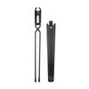 Outdoor Fire Pit Tongs with Leather Sheath Long Handle Campfire Tool for Camping Picnic Firewood Grilling and Bonfire Use