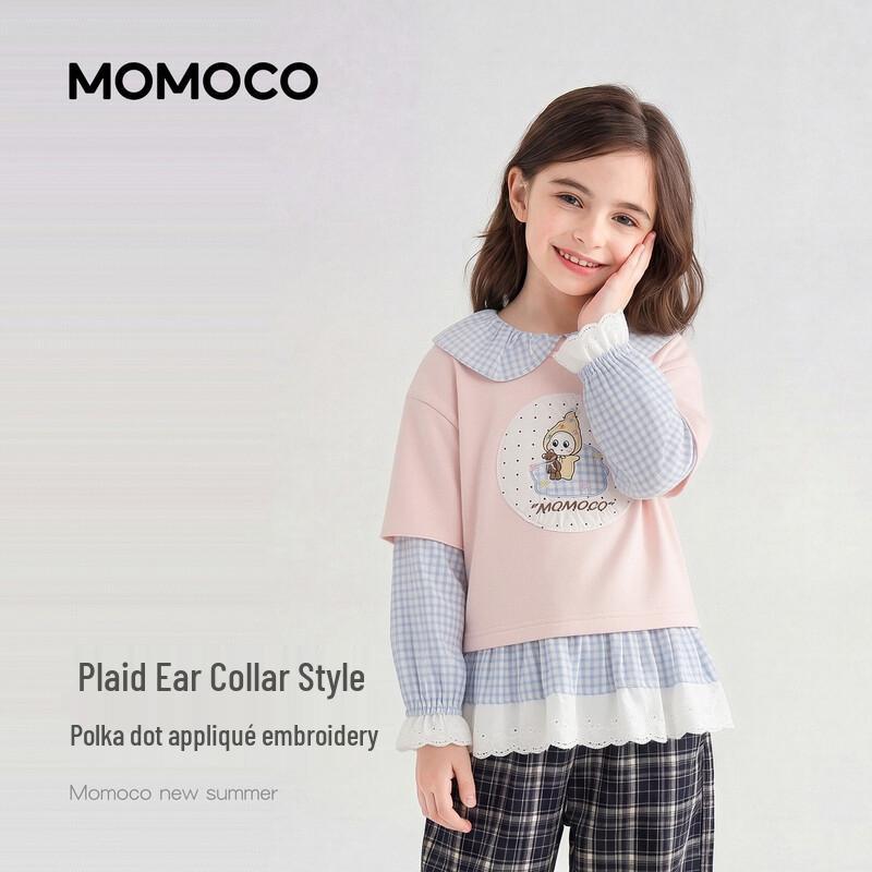 MOMOCO Girls' 2026 Spring/Autumn Cute Casual Sweatshirt