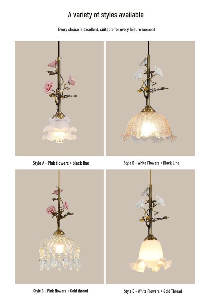 American Minimalist Copper Pendant Lamp for Modern Bedside Use