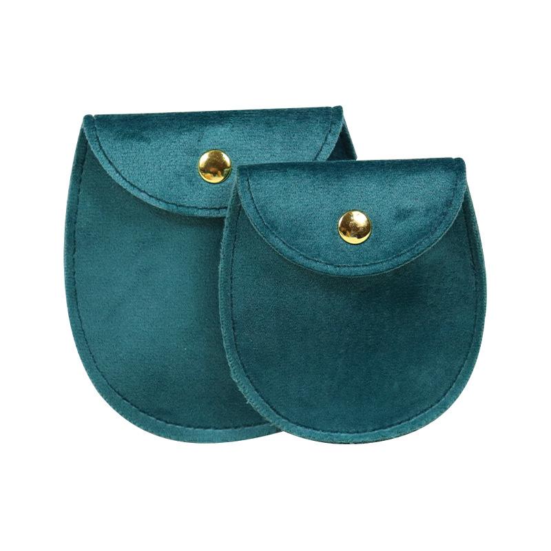 

1Pc Jewelry Packaging Bag Snap Fastener Superior Soft Velvet Gift Bracelet Bag Necklace Earrings Ring Storage Pouch Accessories 1Pc-8x8.5cm