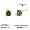 Titanium Steel Zirconia Earrings - Luxurious and High-end Ear Clips, Ear Studs Made of Stainless Steel, Women's Accessories