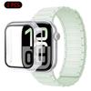 Silicone Strap+Case For Apple Watch Ultra 3/2/1 49mm 11 10 46mm 42mm Magnetic Band iWatch 9 8 7 45mm 41mm 6 5 SE 44mm/40mm Cover
