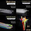 Disposable Thick/Thin Straws for Soy Milk, Coffee, Bubble Tea, and Fruit Juice