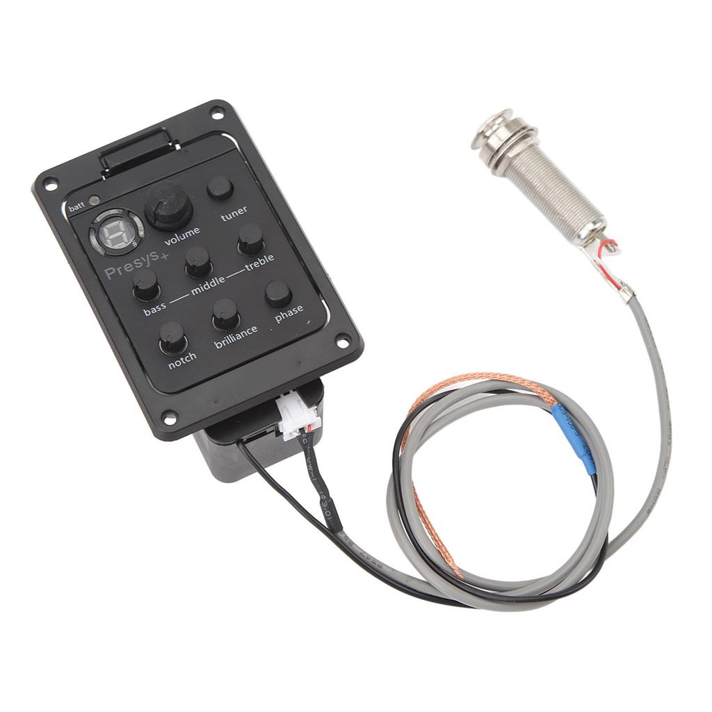 Guitar Pickup EQ Box Quick Picking Accurate Amplification Guitar Pickup Tuner Electric Box Equalizer
