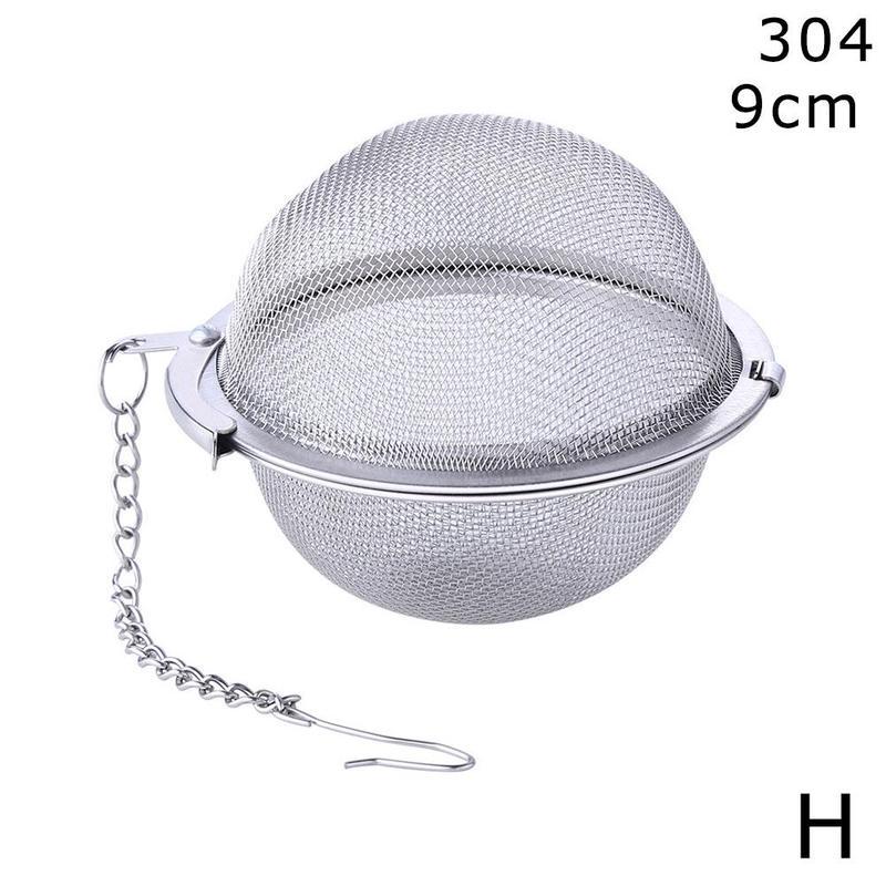 Stainless Steel Tea Infuser Sphere Locking Spice Tea Ball Strainer Mesh Infuser Tea Filter Cooking Tea Tools Kitchen Items