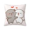 Custom Peach And Goma Eating Salad Modern Throw Pillow Cover Bedroom Decoration Car Cushion