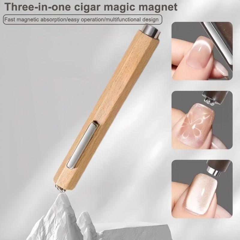 Herzförmiges Katzenaugen-Magnetset Präzisions-Magnetnagelstift für UV-Gel-Politur Herzförmige Katzenaugen-Magnete Stifte Set