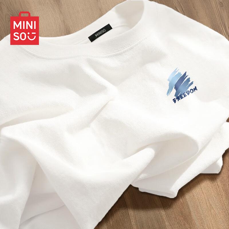 MINISO Men's Casual Cotton Short-Sleeve T-Shirt