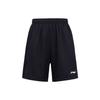 Sports Life Series Mid-Waist Straight Loose Five-Point Shorts Men Bottoms Black AAPT563-1
